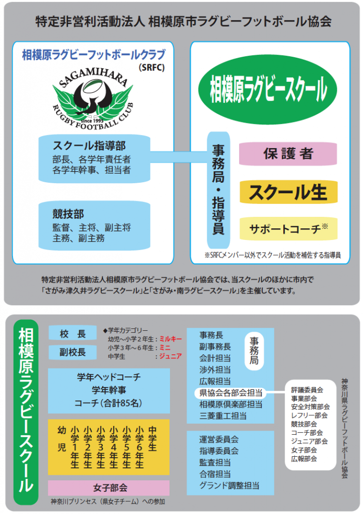 特定非営利活動法人特定非営利活動法人相模原市フットボール協会組織図